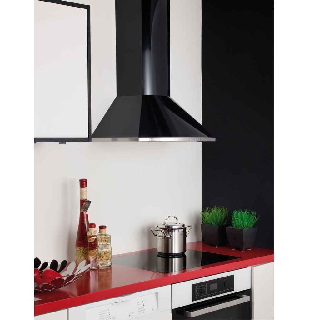Kitchen hood Elegant E/F 60cm black