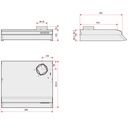 Kitchen hood Facet-E/F ST 