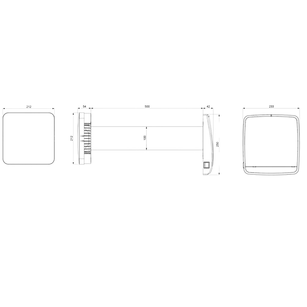 Ambientika advanced B+ - Bathroom ventilator