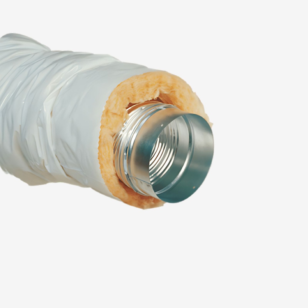 [16332] AL duct DN125 (FF), length 3m, 50mm insulation