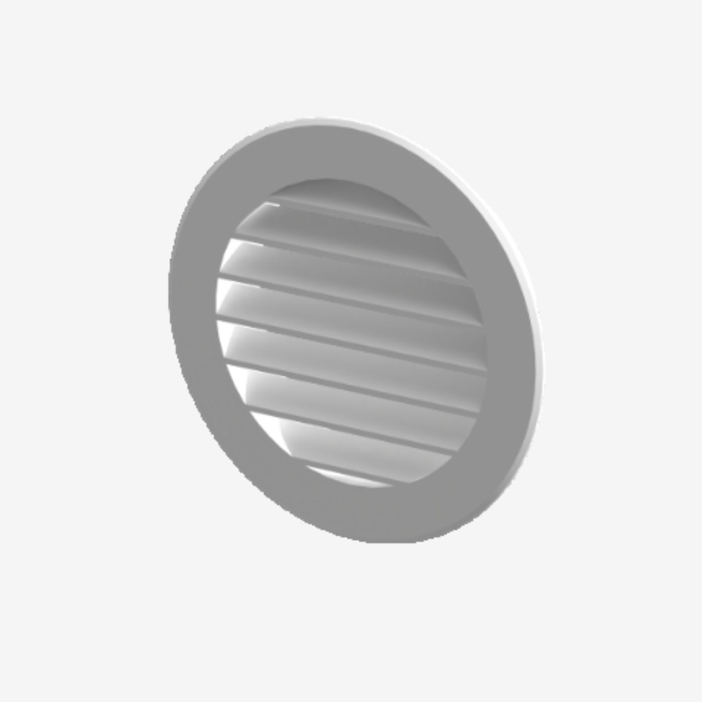 Exteriérová mriežka 125 - biela