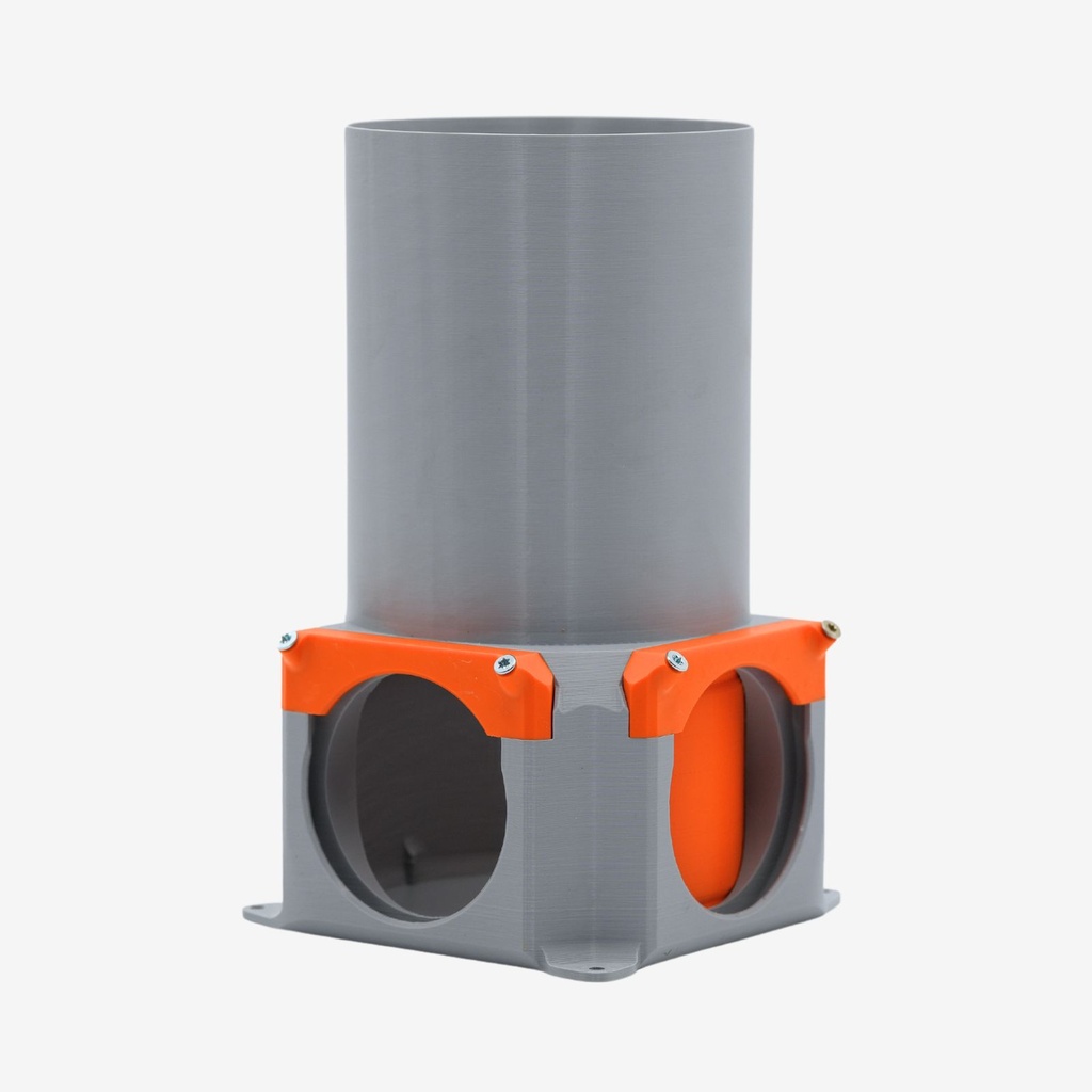 [704013] Plenum box with regulator 2xDN90/125
