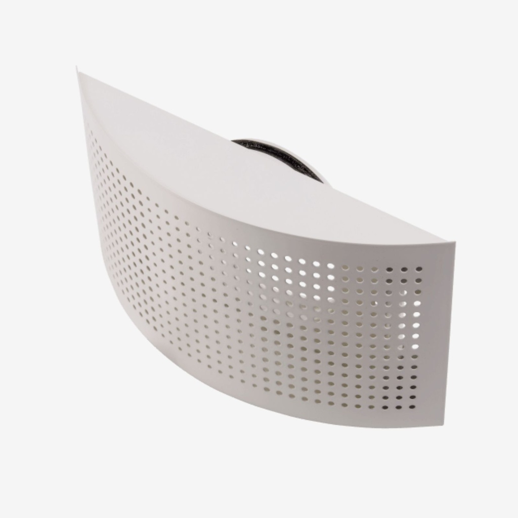 [116090] Kovovy anemostat na stenu 125 biely