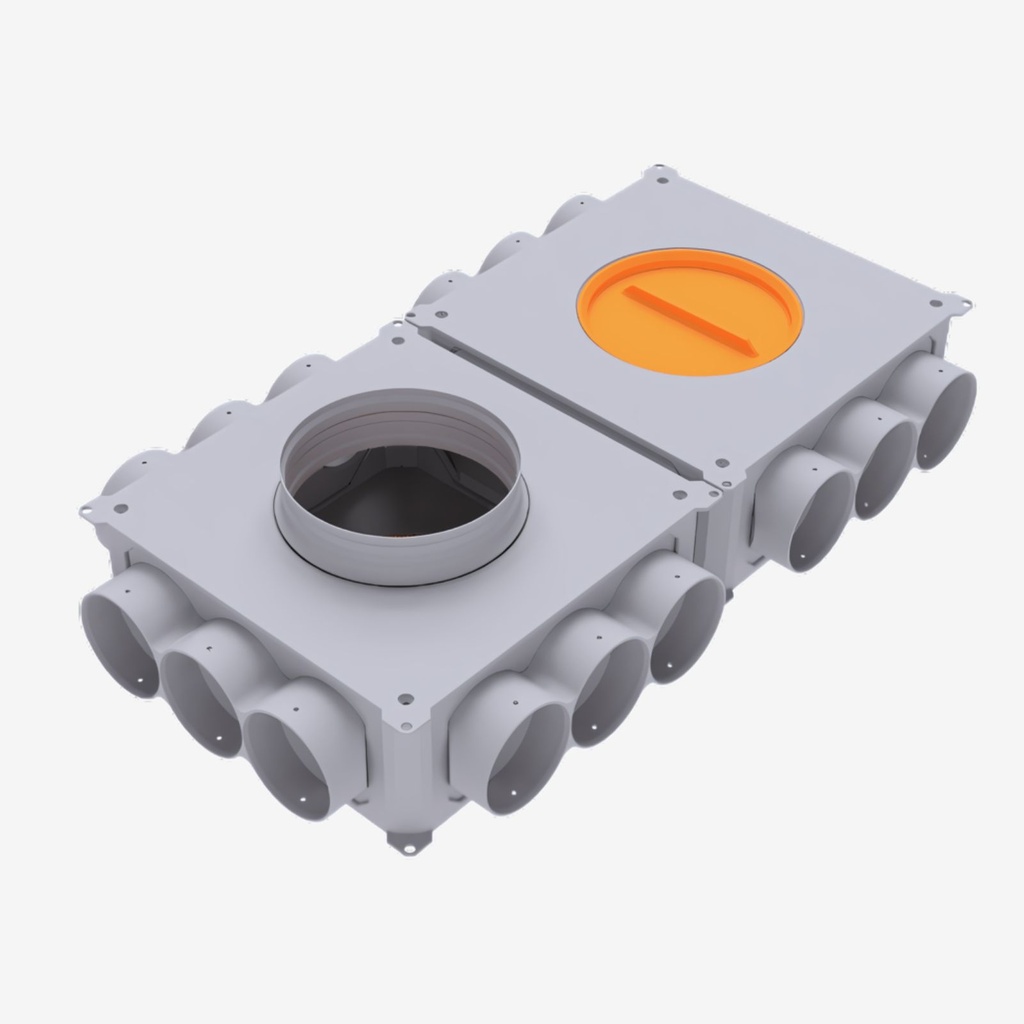 [711119] Distributor 15x75 3-way, vertical connection 160 (outer diameter 75 – inner diameter 63)