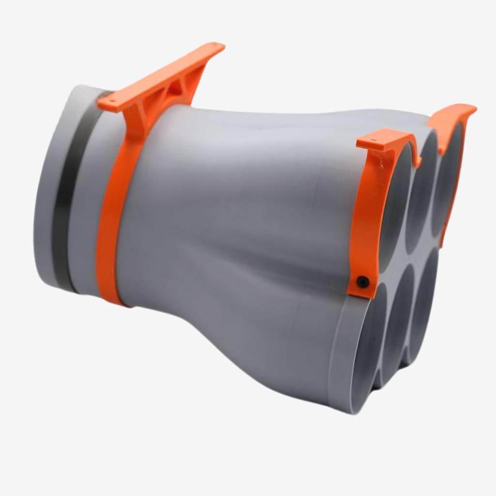 [712040] Cone distributor 6xDN90, throat 160