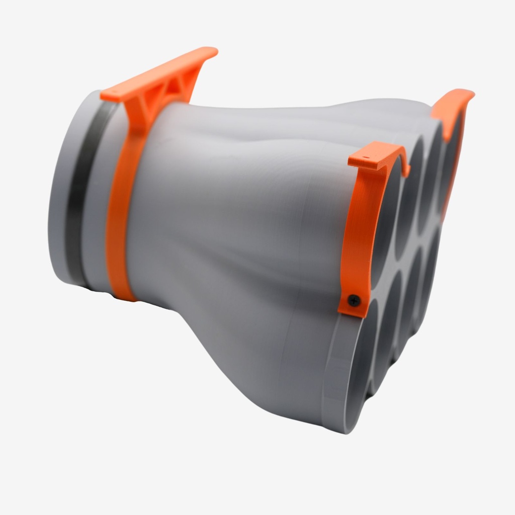[712043] Distribution box cone 8xDN90, throat 160