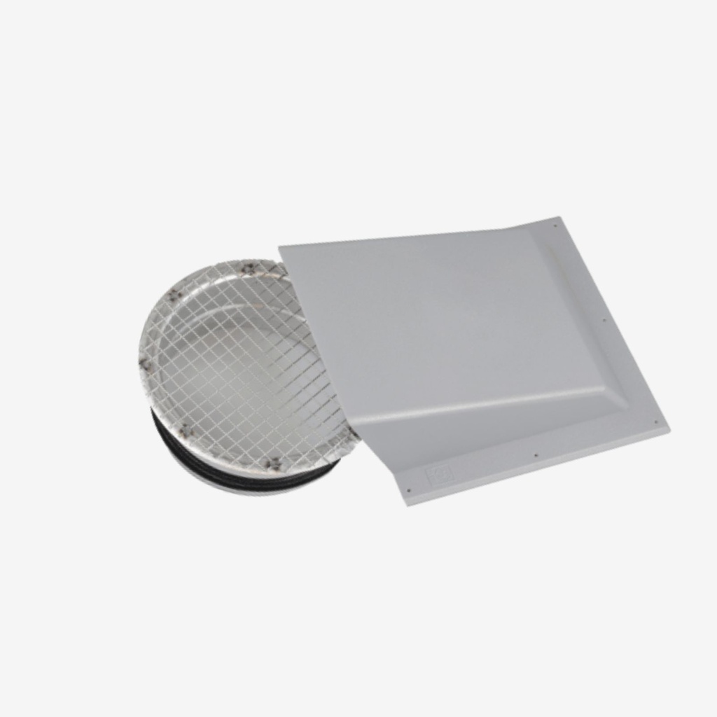 [114469] Air cowl exhaust/outdoor  male Ø160 grey