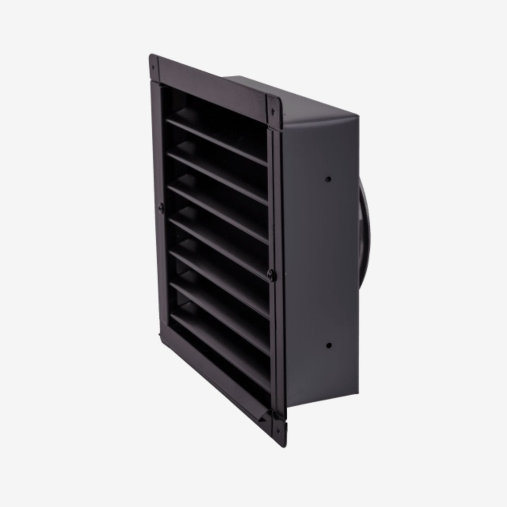 Wall louver V13 Ø200 black