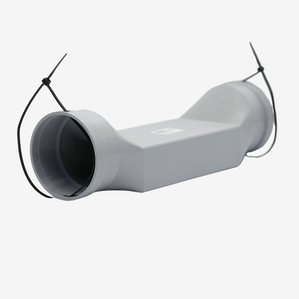[706002] Long DN90 duct reducer