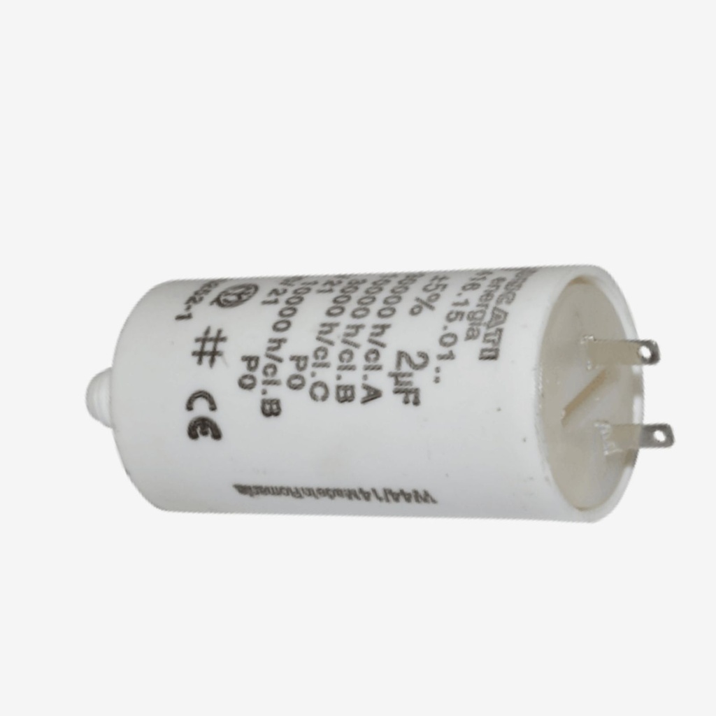 Capacitor w/pins 2uF