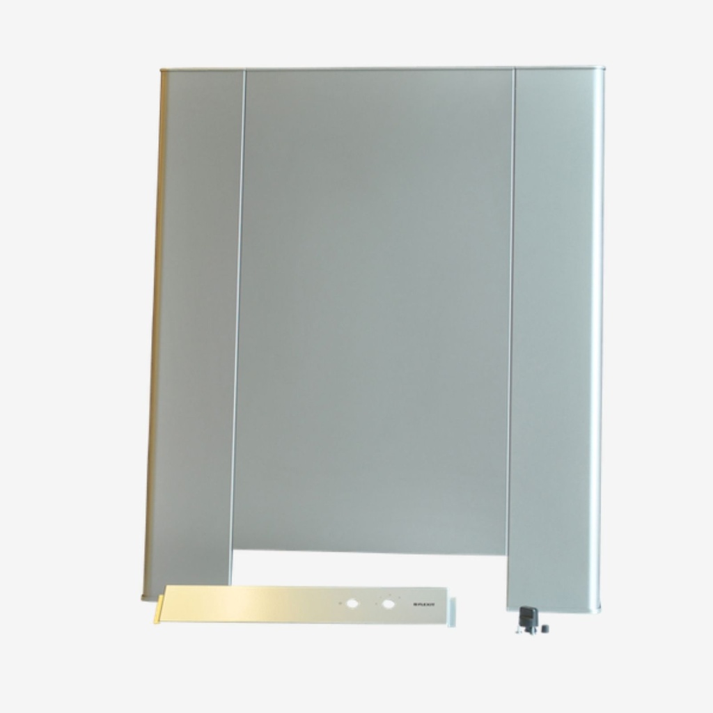 Door complete K2 short silver