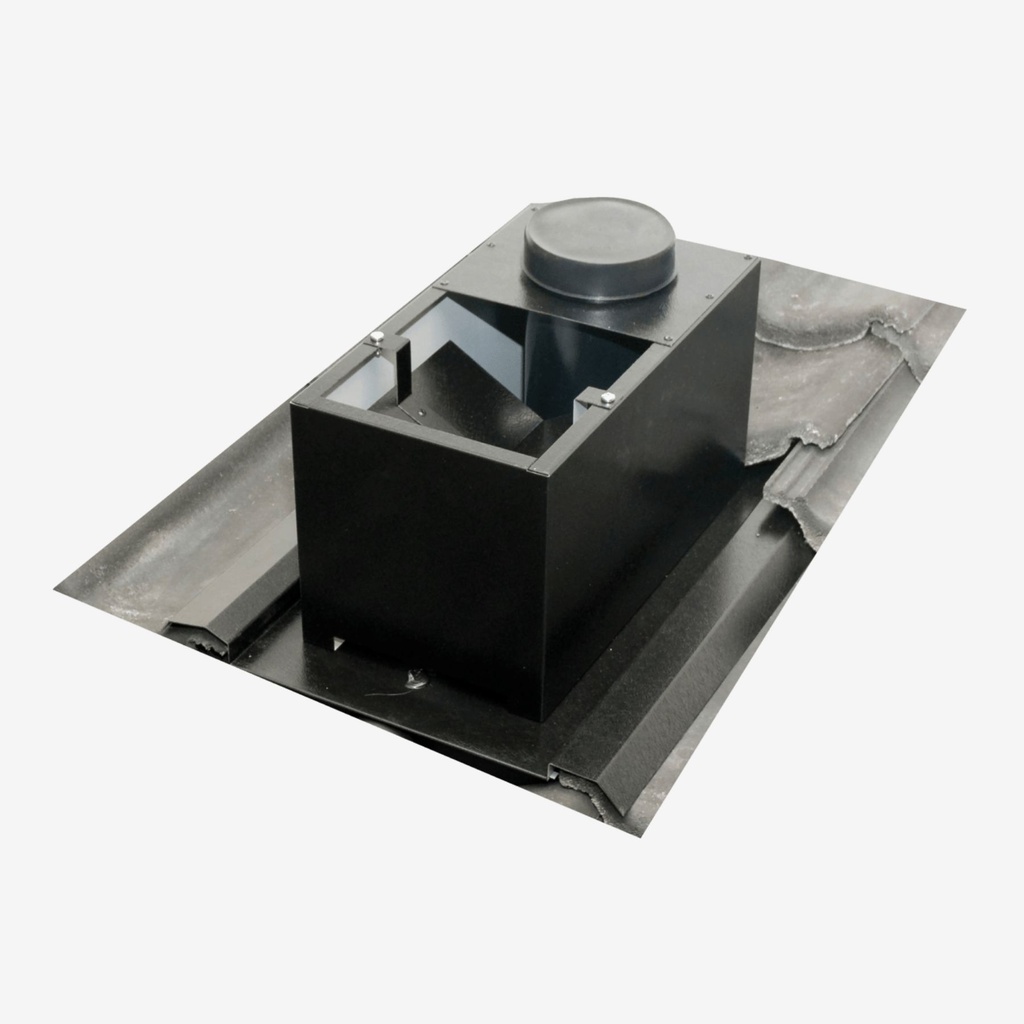 [08691] Strešné potrubie VS125 z čiernej ocele