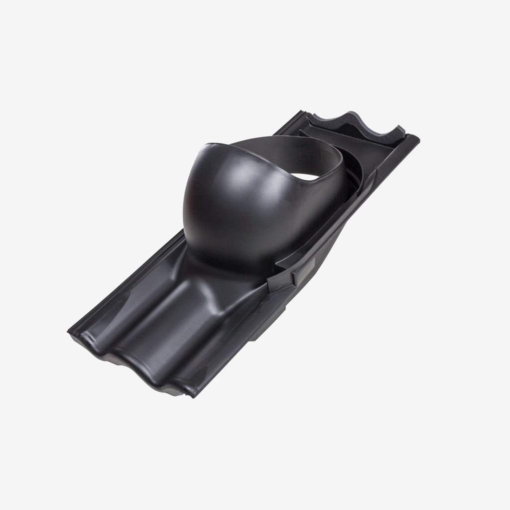 [740102] Vilpe XL ROOF PASSAGE ELEMENT TILE (Black)