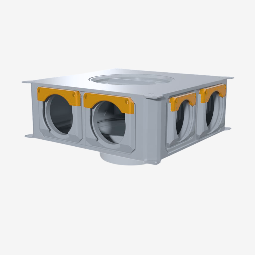 [710060] Distributor DN90, 4-8 inlet set, bottom connection DN160