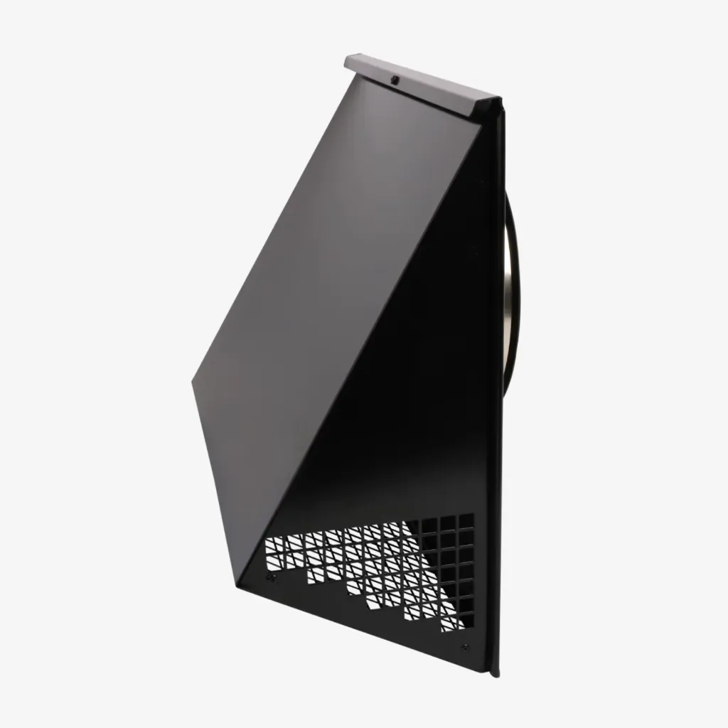 Wall cowl V21 Ø200 black