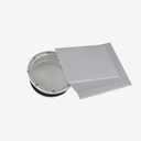 Air cowl exhaust/outdoor  male Ø200 grey