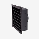 Wall louver V13 Ø200 black