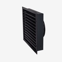 Wall louver V13 Ø250 black